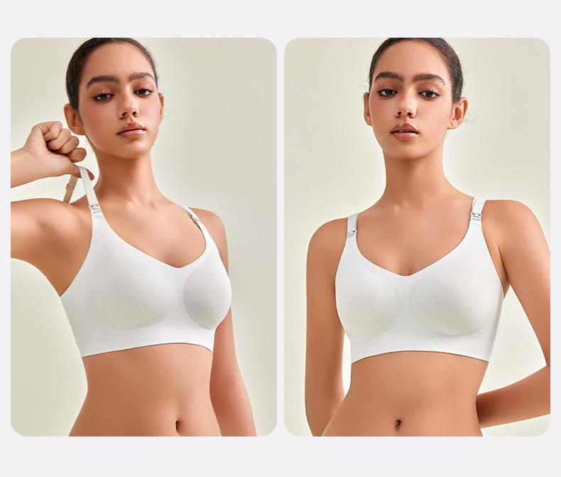 Breathable Seamless Anti-Engorgement Nursing Bra