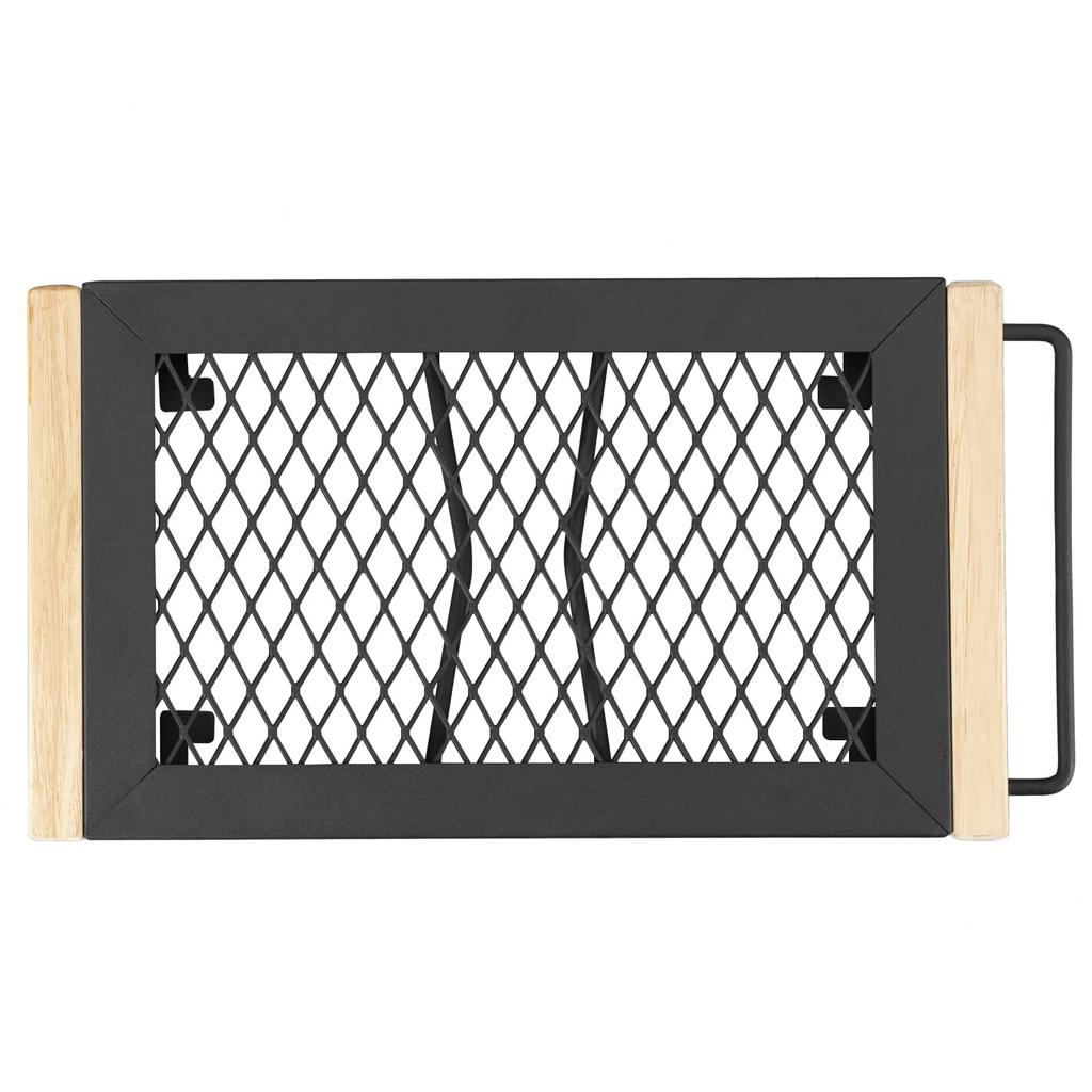 BUNDOK IR Table S BD-165 Small Mesh Campfire Folding Table Ultra Compact Black