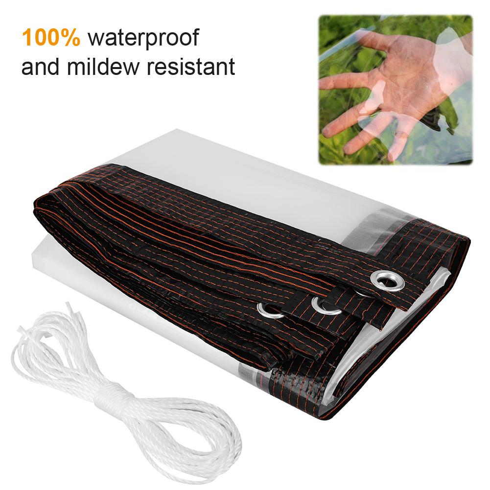 Waterproof Heavy Duty Tarpaulin Thick and Tear- Clear Vinyl Plastic Tarps for Patio Henhouse Porch Canopy Plant Camping China Mainland