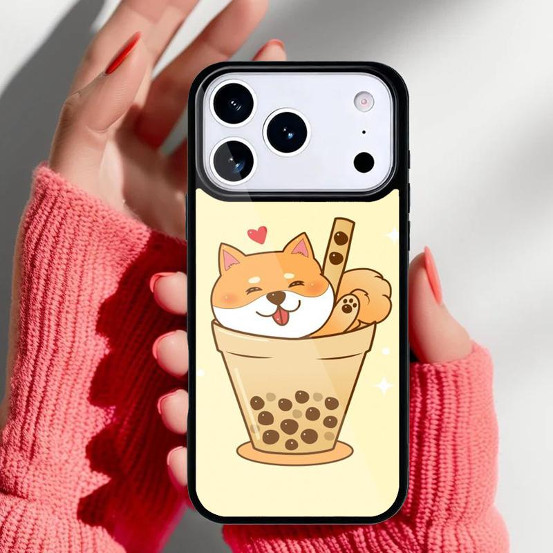 Shiba Inu Cute Cartoon Art Phone Case for iPhone 17 Air 16e 15 14 13 Pro Max Back Cover for 12 11 Pro Coque