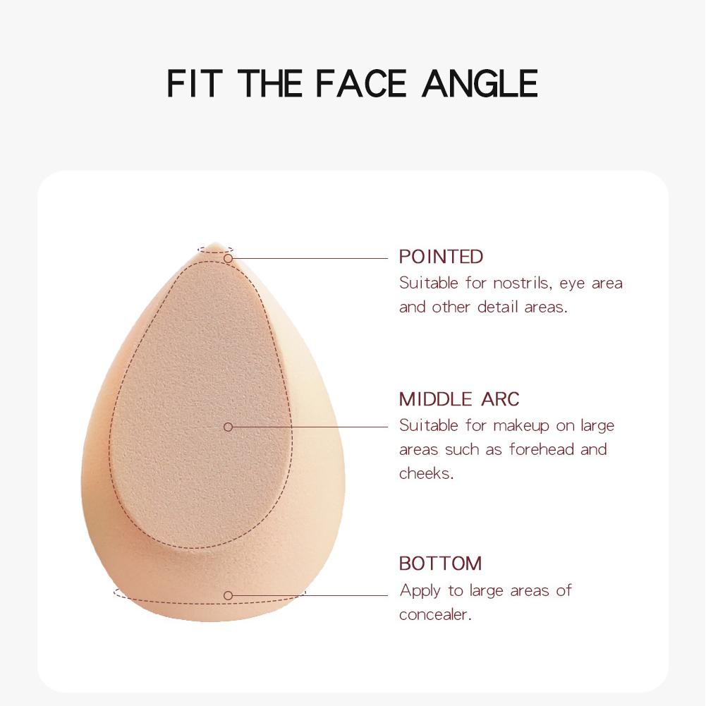 8pcs Makeup Sponge Wet Dry Dual Use Makeup Soft Powder Puff Makeup Tool