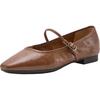 Bata Damen Lammfell Mary Jane Ballerinas