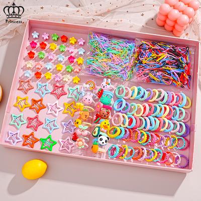 Colorful Star Animal Hair Tie for Kids Cute Hair Clip Ponytail Hairband Set Fashion Hair Accessories