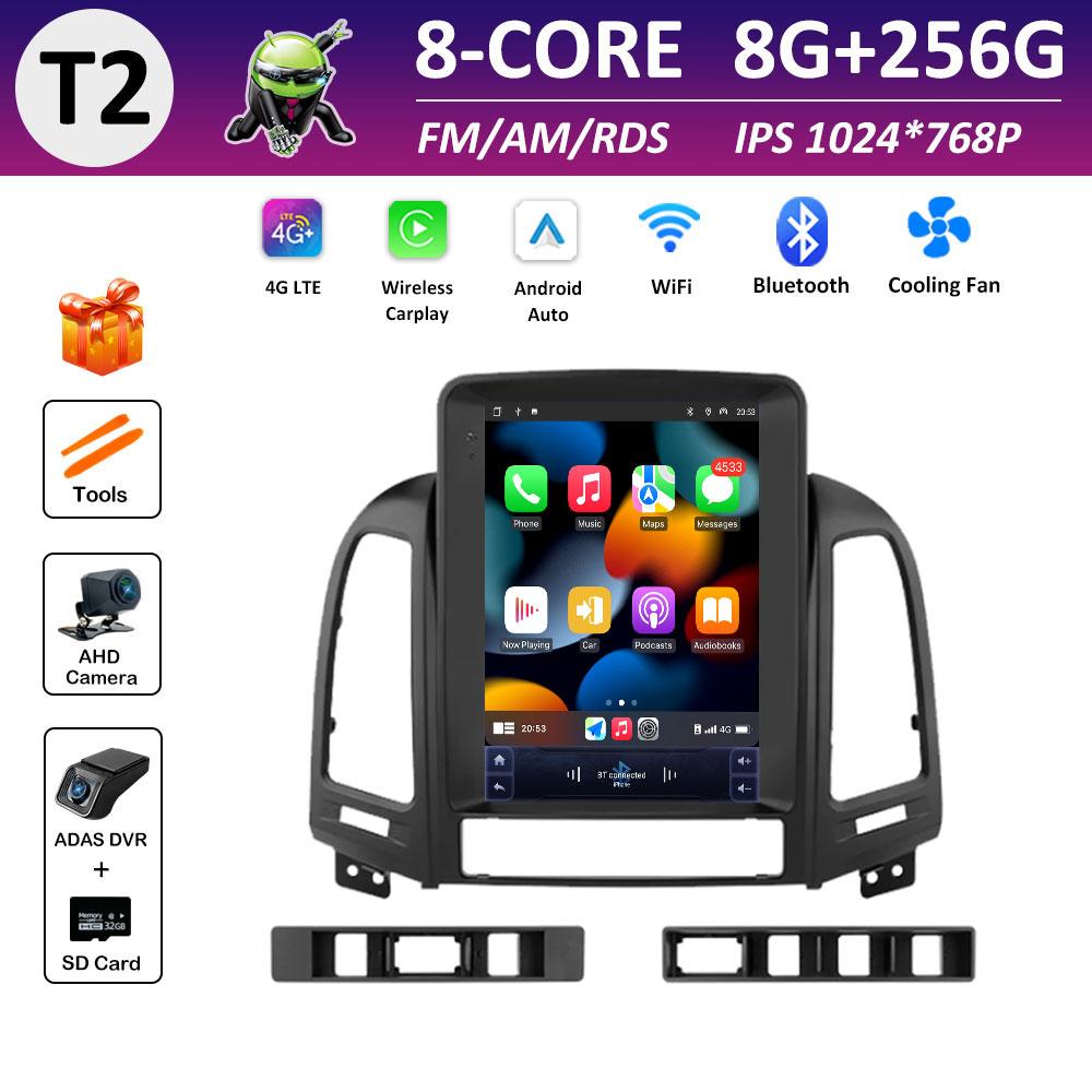 Cooling Fan for Hyundai Santa Fe 2 2006 2007 2008 2009 2010 - 2012 Android Smart System Car Multimedia Video Radio Player WIFI