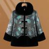 Women's Plus Velvet Thickened Coat for Middle-Aged and Elderly with Faux Fur Lining - Warm Winter Jacket for Grandmother