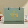 Solid Color Horse Year Calendar Month Date Display Standing Flip Calendar  Spring Festival