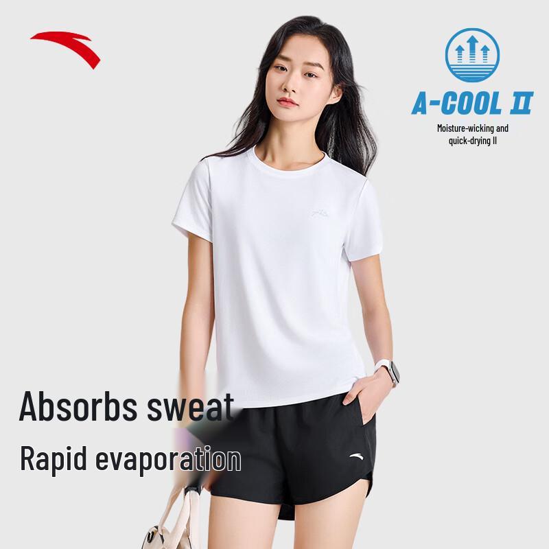 Anta Women's Quick-Dry Short Sleeve & Shorts Set