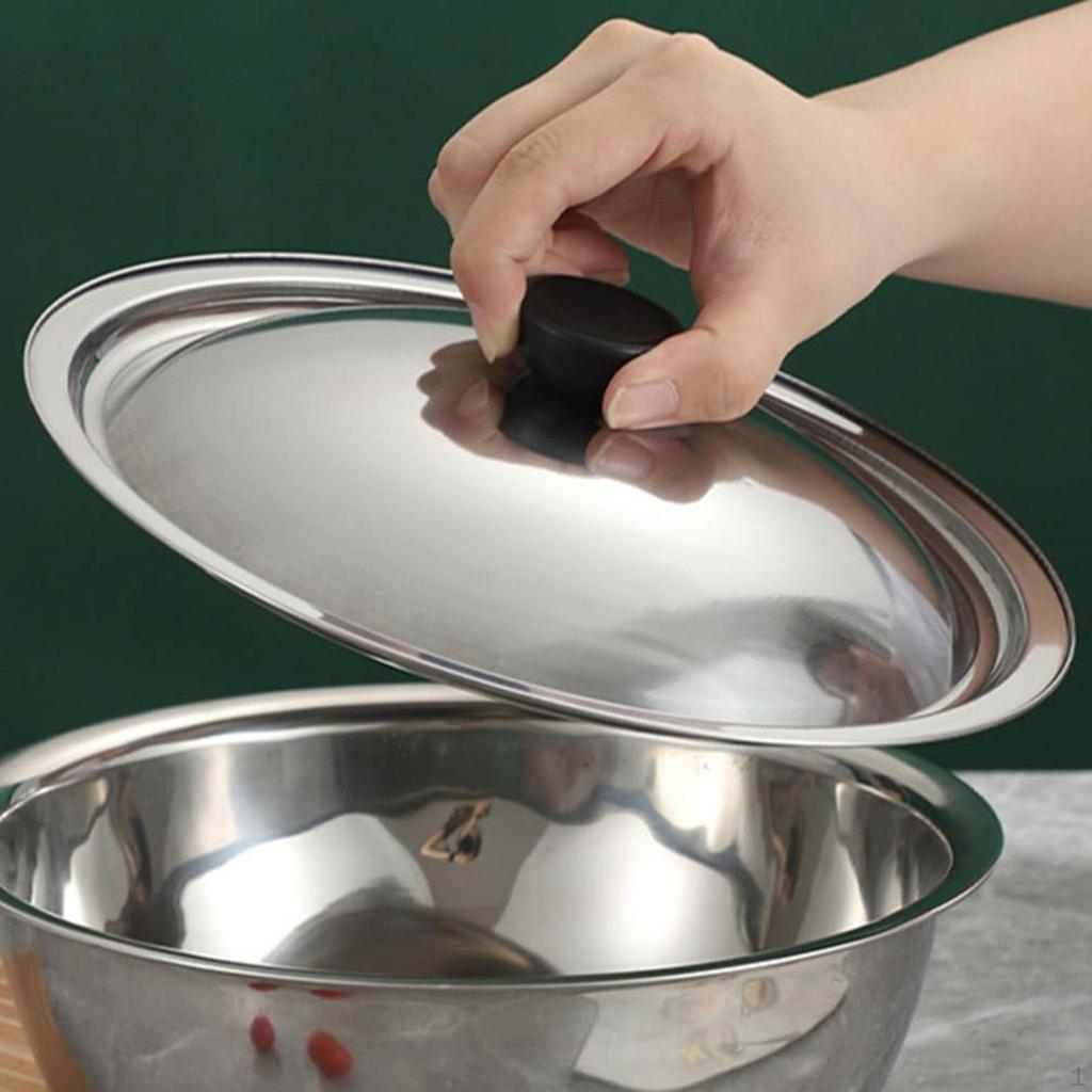 Nerezová Fritovací Nádoba Víko Domácí Použití Tepelně Odolné Nerezové Snadná Montáž s Rukojetí