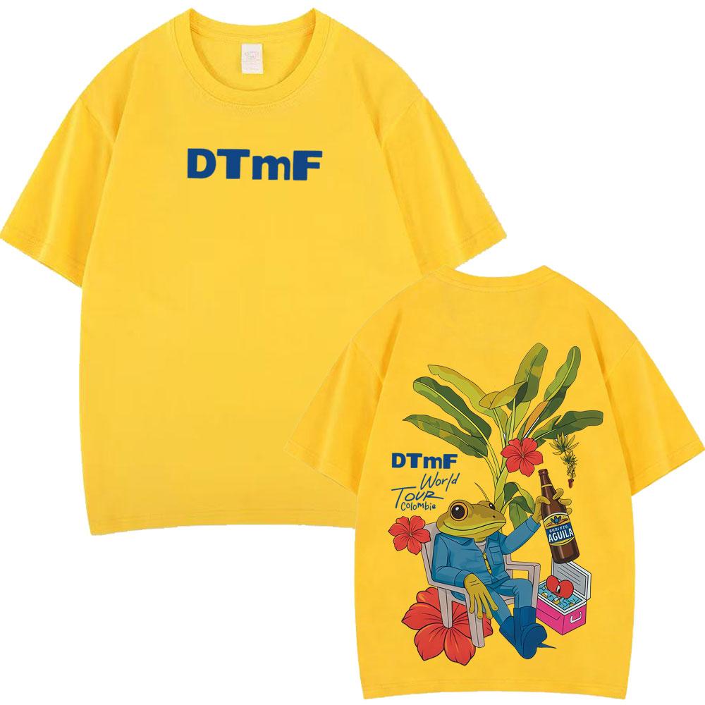 Rapper Bad Bunny Debi Tirar Mas Fotos DTMF World Tour T Shirts Mens Women Vintage Tshirt Hip Hop High Quality Loose Tshirts