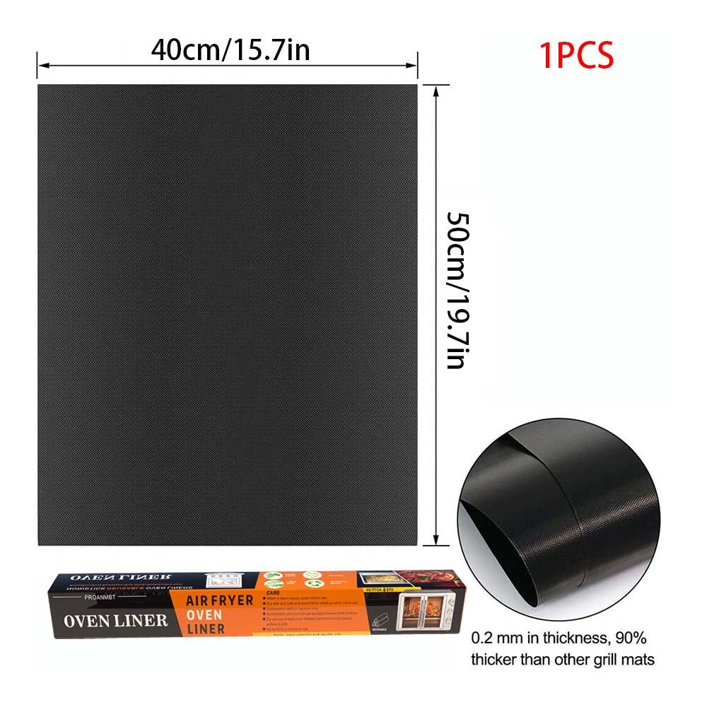60*40cm Non-stick BBQ Grill Mat Baking Mat Barbecue Tool Cooking Grilling Sheet Heat Resistance Easily Cleaned Kitchen BBQ Tool