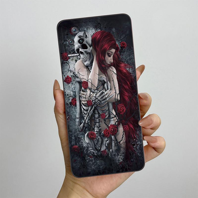 For Xiaomi Poco F4 Phone Case POCOF4 5G Silicone Soft TPU Protective Back Cover Casing Painted Printing Shockproof Shell