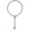 Heart Slip Chain Necklace For Women Punk Rock Love Chain Choker Necklace Gifts Adjustable Goth Jewelry