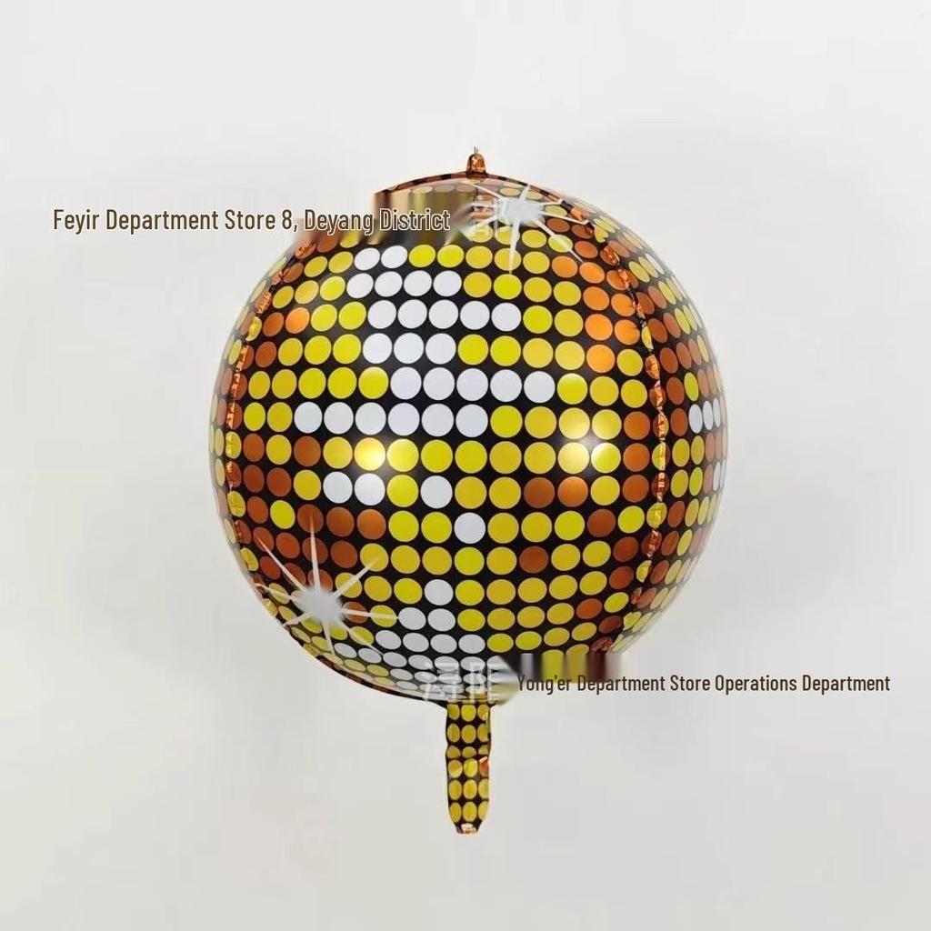 4D Laser Color Disco Balloon for Birthday Party & Nightclub