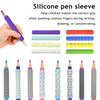 4Pcs Silicone Pencil Grips Ergonomic Textured Sleeves for Kids Adults Anxiety Relief Smooth Writing Pen Cover