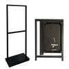 Black Iron Floor Display Stand for KT Board, Apple Design (50x70cm)