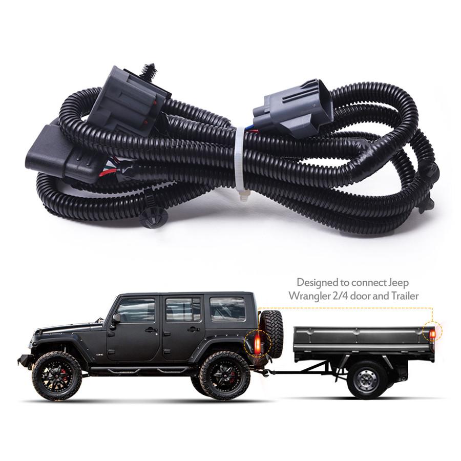 

65 Комплект проводки фаркопа 4-контактный 07-17 Jeep Wrangler JK 2/4