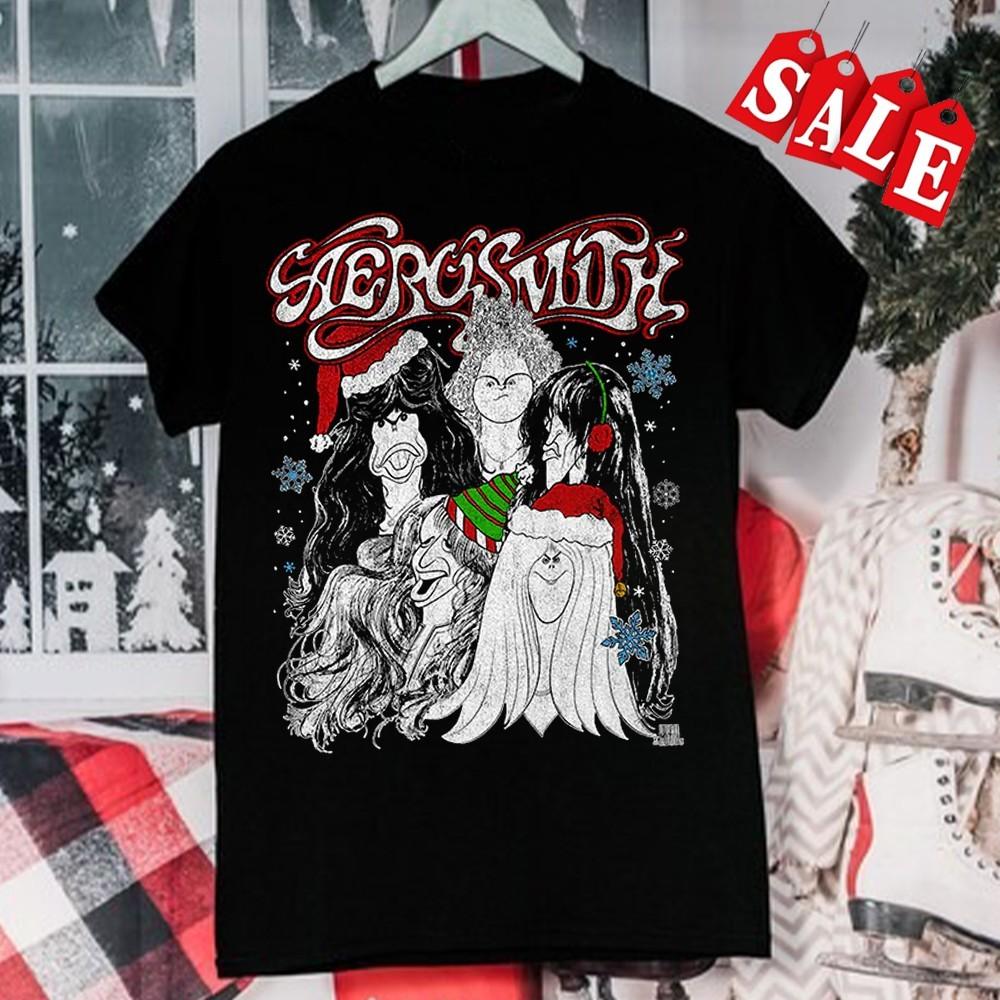 Merry Christmas Aerosmith Tour Unisex All Size Shirt 24D524 Unisex T-Shirt XXXXL