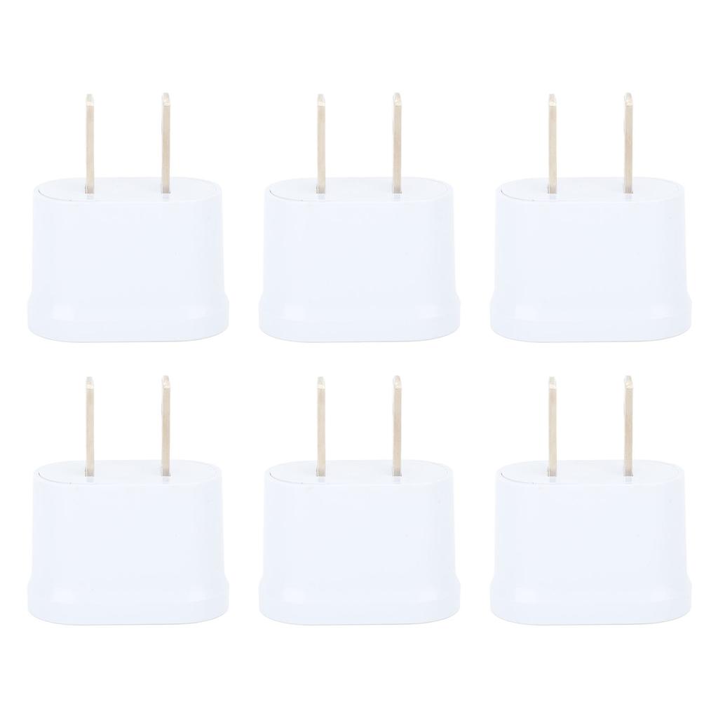 10PCS  To  Adapter Portable Travel Pure Copper 2 Prong Plug Converter for Cellphone Laptop Hair