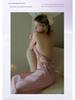 Guiruo Ice Silk Backless Nightdress – Sexy Halterneck Solid Color Pajamas for Spring and Summer (Q2750)