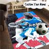 Custom Name James Championship Moment Carpet, Chair Rug,Area Rug for Office Bedroom Living Rooms Bedroom, Doormat Decor Christmas Fan Gifts