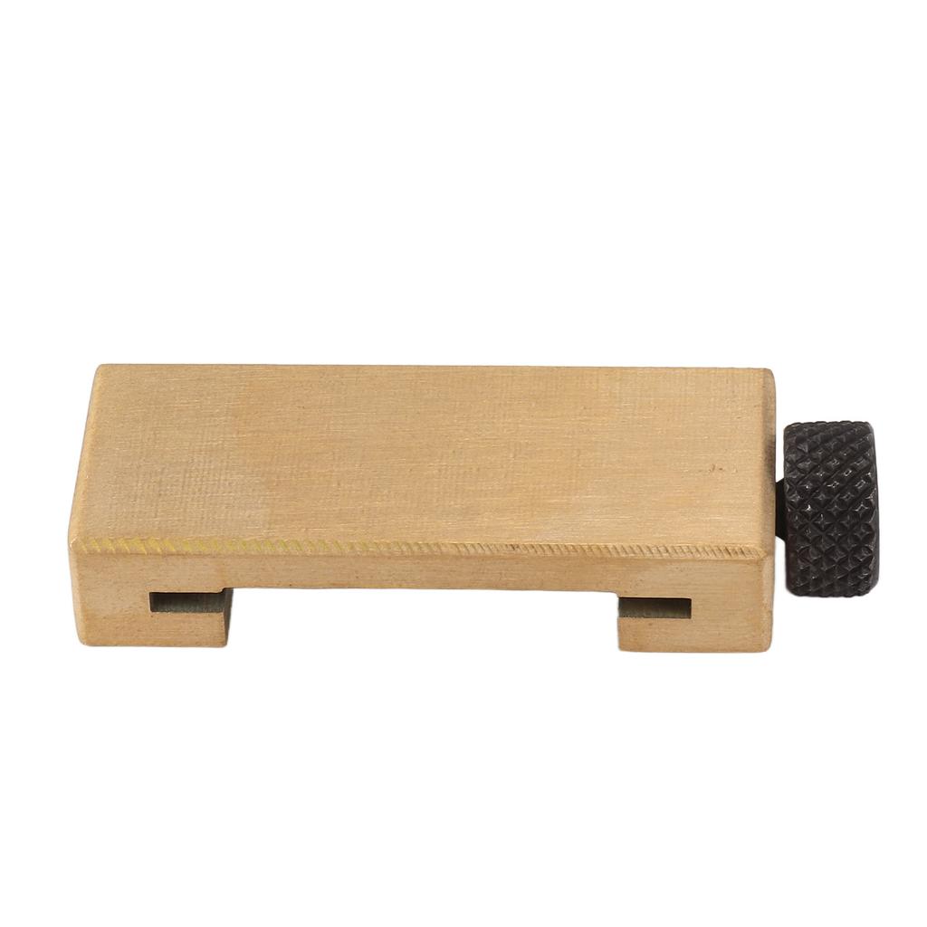 Steel Ruler Positioning Tool Woodworking Brass Locator Steel Ruler Fixed Block for Measurement and Marking