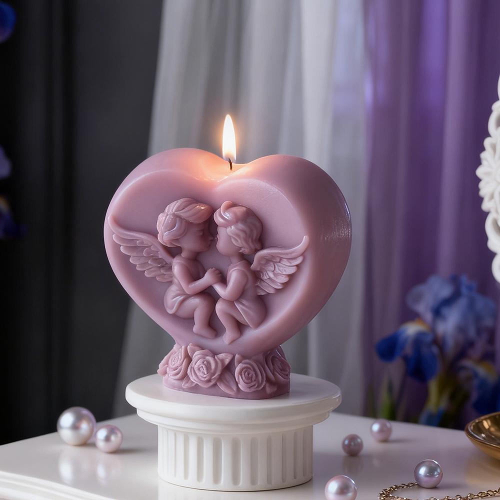 Cupid Little Angel Silicone Candle Mold DIY Gifts Aroma Candle Plaster Graduation Boy Girl Molds Soap Candle Making Supplies