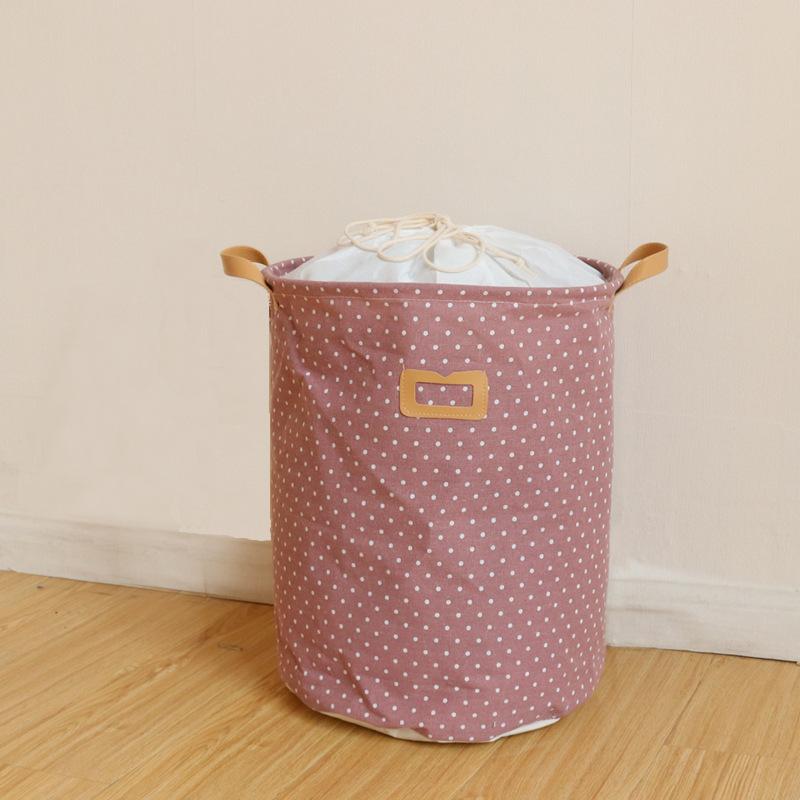 Zakka 3 размера Порт для балок Лен Многофункциональная ручка Штабелируемый накопительный бочонок Корзина для белья Ящик для хранения игрушек накопительный бочонок