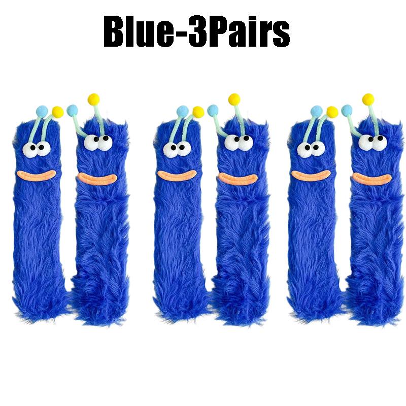 Cute Funny Socks For Women Mid Crew Socks Winter Home Sleep Socks Cartoon Plush Cozy House Floor Socks For Couples Warm Gifts