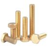 1-30pcs Brass Hex Screws M3 M4 M5 M6 M8 M10 M12 Length 6mm-100mm Metric Thread External Hexagonal External Copper Bolts