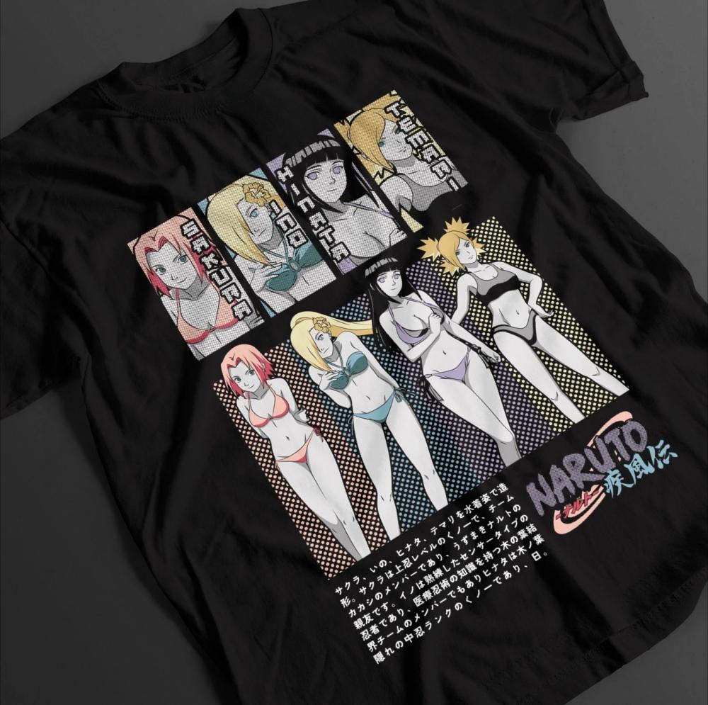 2026 Hot Sale Naruto Summer New Female Ninja Anime Printed T-shirt Men's Women's Neutral Loose Casual Short Sleeve Cotton Family Outfit T-shirt Top