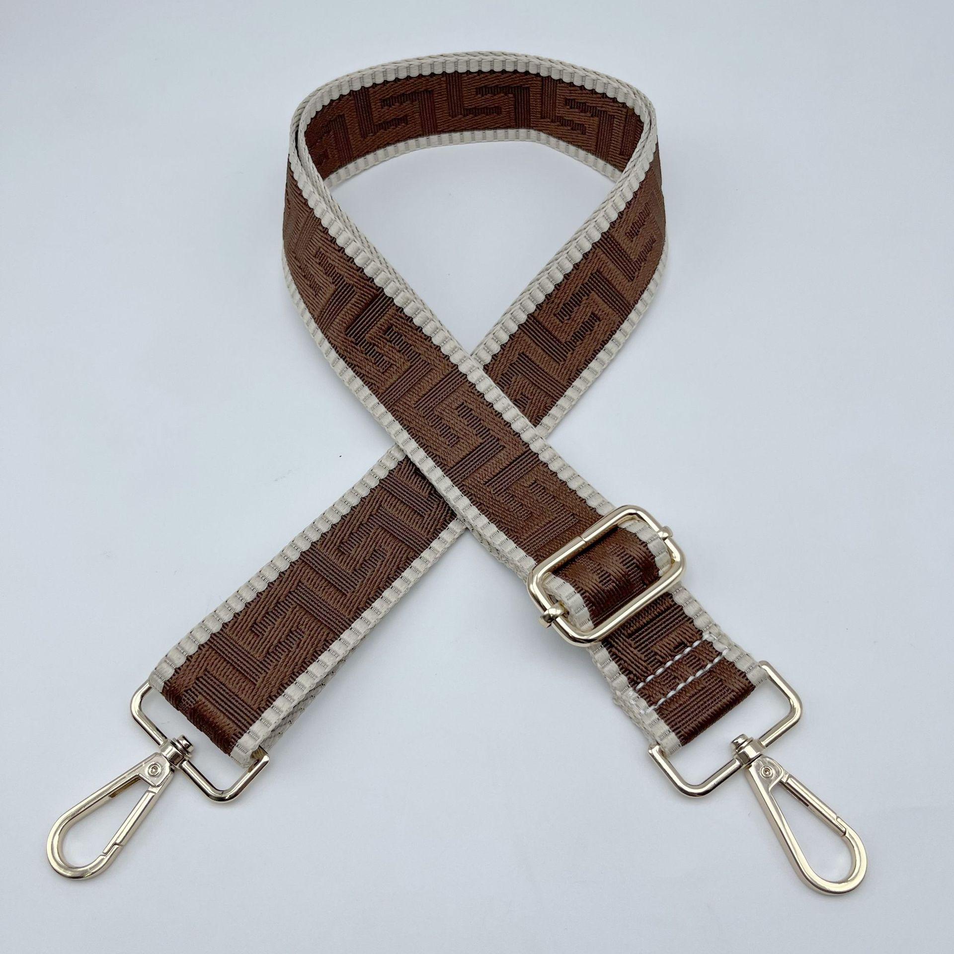 

Регулируемый широкий плечевой ремень для женских сумок - Универсальный, удлиненный ремень через плечо Light Gold Buckle