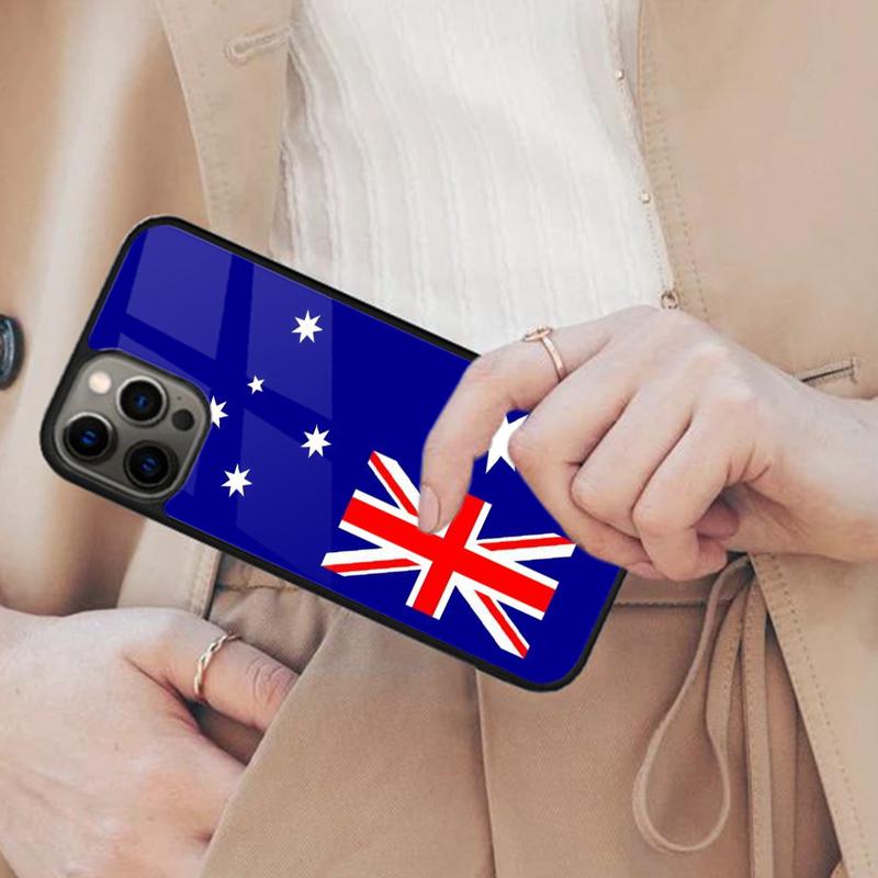 Australische Flagge Australien Stolz Magnetische Handyhülle Für iPhone 17 Air 16 14 13 12 Pro Max 15 Plus Kabelloses Laden MagSafe Hülle
