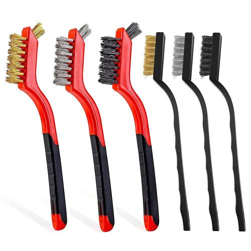

Set of 6 Channel Brushes, Wire Brushes, Rust Removers, Bathroom Cleaning Brushes, J Brushes, Cleaning Brushes, Dirt Removers, Kitchen Brushes, Drain B