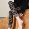 Leopard Print Outdoor Wear Leggings Women Spring Autumn Tummy Control Butt Lifting Leg Slimming Shark Skin High Waist Fleece Lined Yoga Barbie Pants