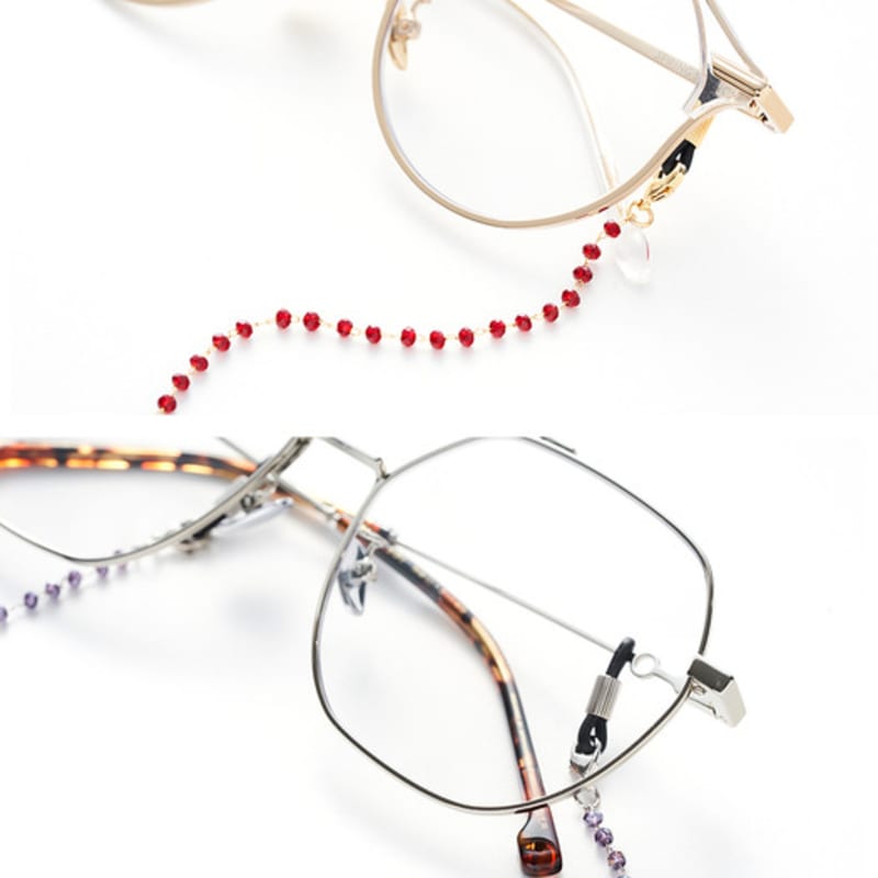 

ВЕСЕННИЕ СТРУНЫ Эмма Кристальная Цепочка _ 2 цвета (Рубиново-красный / Лавандово-серый) Lavender Grey