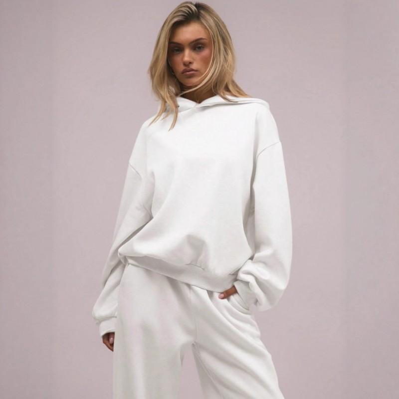 Womens Oversized Hooded Sweatshirt Wide Leg Pants Set Casual Lounge Outfit Winter