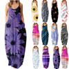 Fashion Ladies Loose Casual Summer Sexy Sleeveless Printed Sleeveless Backless Beach Dress