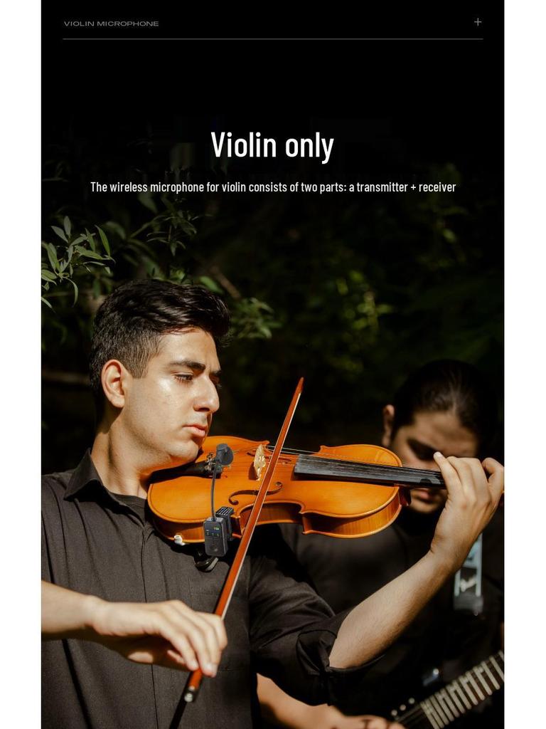 High-Fidelity Wireless Microphone for Violin Performance and Recording
