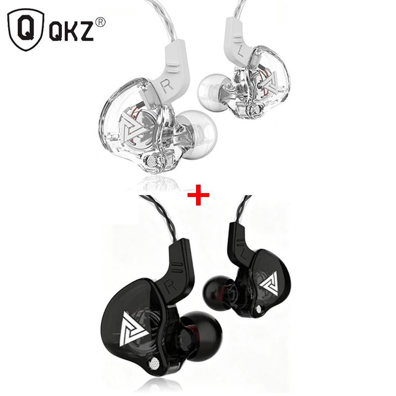 3.5MM Headset Music Earbuds In Ear With Mic Original QKZ AK6 Copper Driver Earphones HiFi Subwoofer Headset Monitor Headphones