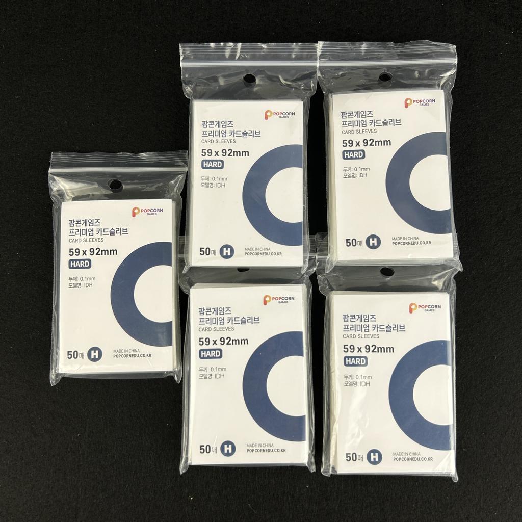 50-500 pezzi Corea Custodie per Carte Trasparenti Senza Acidi CPP HARD Protettore Holografico per Fotocardine Album Raccoglitore Foto Popcorn Card