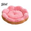 Cucce per Animali Semi-chiuse Fondo Antiscivolo Forma a Fiore di Peluche Invernale per Gatti Cani con Morbida Macchina