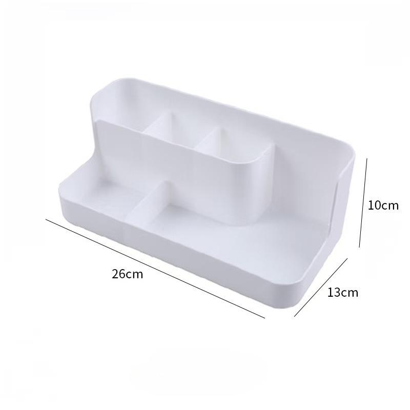 Cosmetic Storage Box - Plastic Vanity Organizer with Skincare Shelf, Perfect for Skincare Products,Space-Saving Beauty Holder