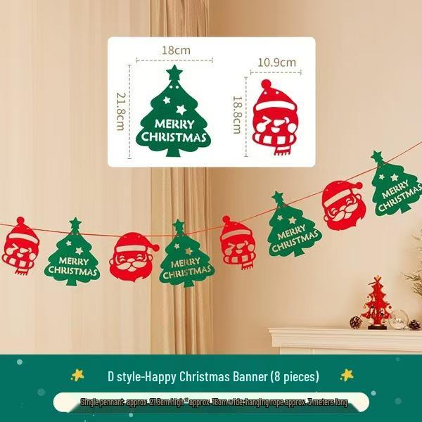 Felt Christmas Decoration Hanging Ornaments for Indoor Photo Props and Backgrounds