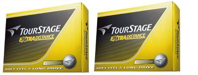BRIDGESTONE Golfový míček Tour fáze Extra vzdálenost žlutá sada 2 tuctů (24 míčků)