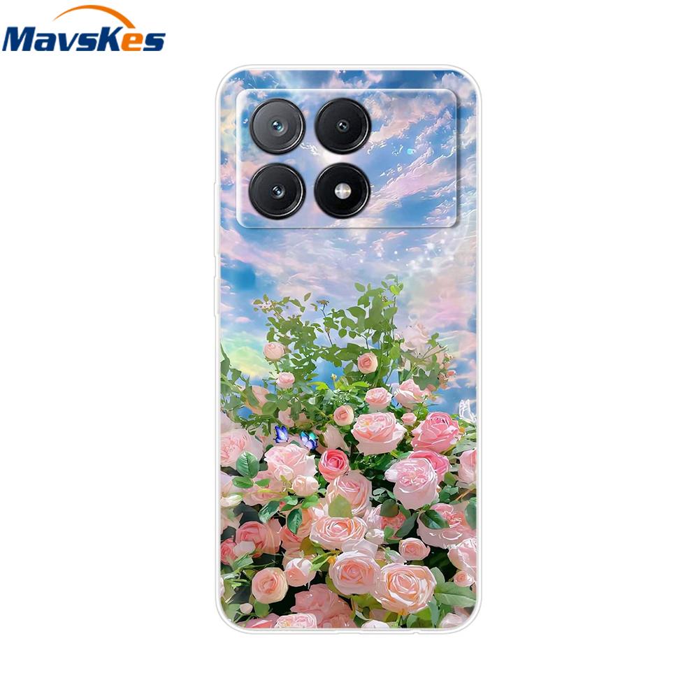 Poco X6 Pro Case Soft Clear Silicone Phone Case For Xiaomi Pocox6 Poco X6  X 6 Pro X6Pro 5G Shockproof Shell Mask Bag Back Cover