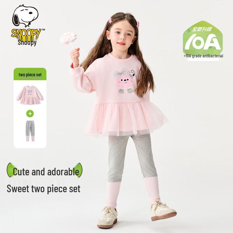 Snoopy Girls  Long Sleeve Top & Leggings Set 130