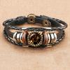 Jewelry Vintage Leather Rope Combo Time Luminous Gemstone Bracelet Signs