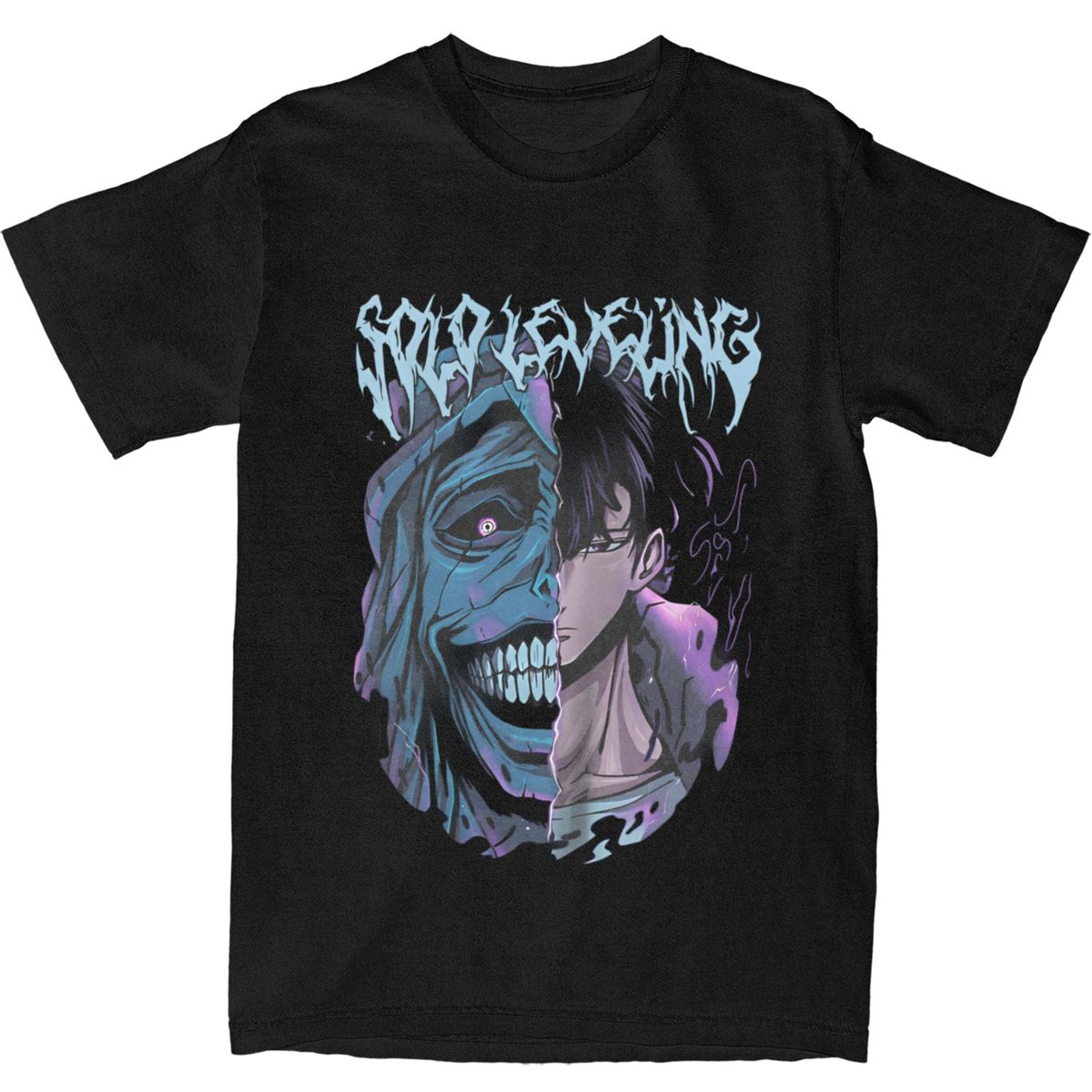 

2025 Футболка с аксессуарами для выравнивания L-уровня из сольного фильма ARISE From The Shadow Хлопковая футболка Графическая Смешная футболка с принтом Одежда S