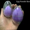 Transparent Egg-Shaped Makeup Sponge Storage Box