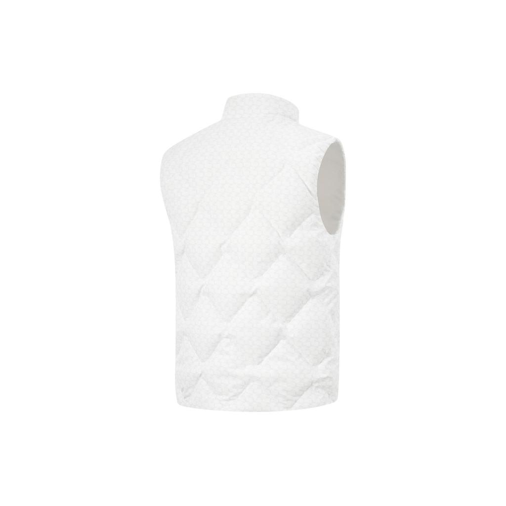 Li Ning Table Tennis Series Stand Collar Zipper Breathable Comfortable Vest Unisex Vests White AMRU051-1